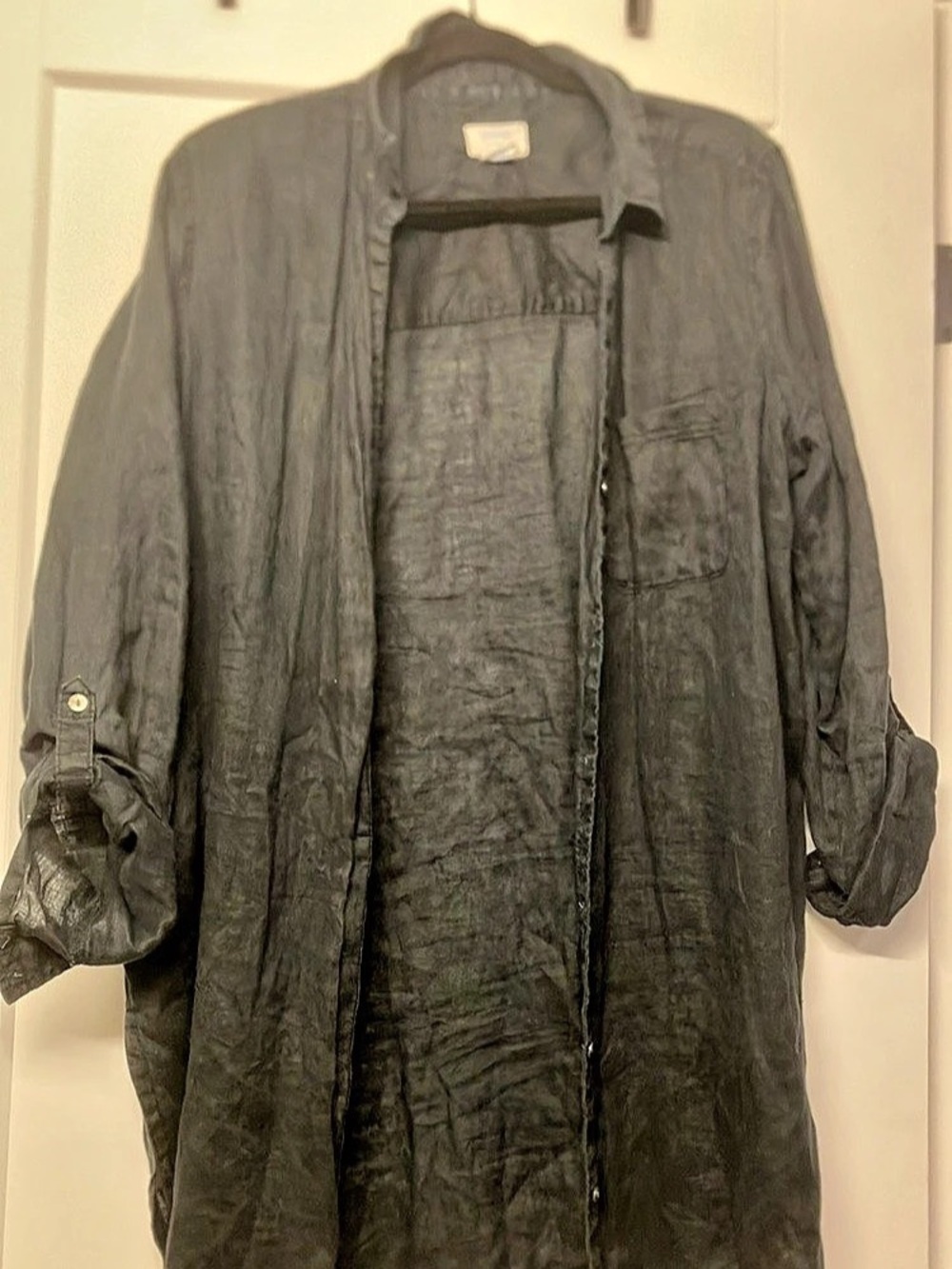 Sigrid Olsen Linen button down XL